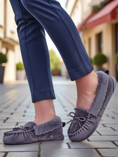 Mocassins pour femmes Royalfashion avec fourrure Ahtikes