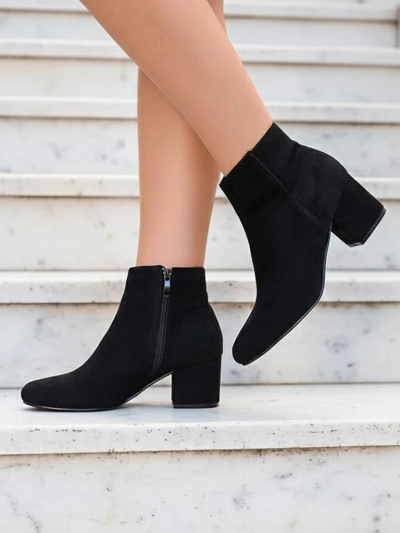 Royalfashion Bottes basses à talon aiguille pour femmes Referra
