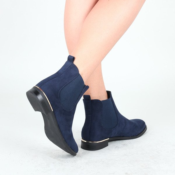 Granatowe sztyblety Lisa- Obuwie