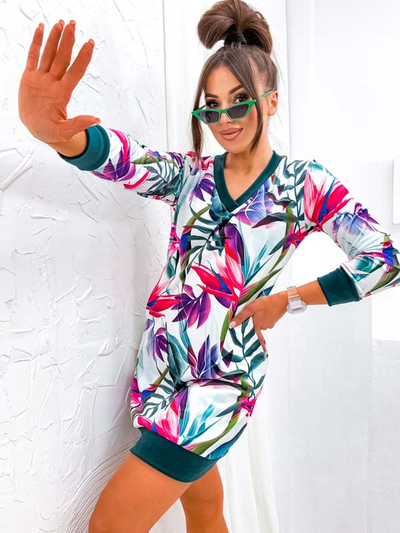 Royalfashion Mini robe femme avec motif original