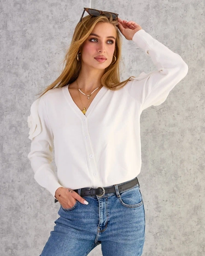 Royalfashion Pull femme déboutonné
