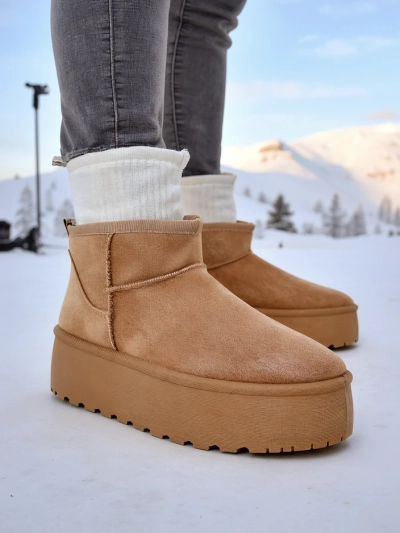 Royalfashion Bottes de neige à plateforme pour femmes a'la Dagodo