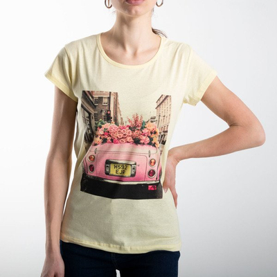 T-shirt jaune à manches courtes - Blouses 1