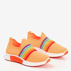 Slip de sport femme orange fluo - sur Rainbi - Footwear