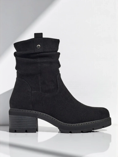 Bottines hautes pour femmes en éco-daim Carmine