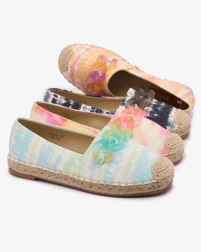 Royalfashion Espadrilles noires pour femme avec imprimé Serffio