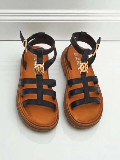 Royalfashion Sandales pour femmes Golden Livia