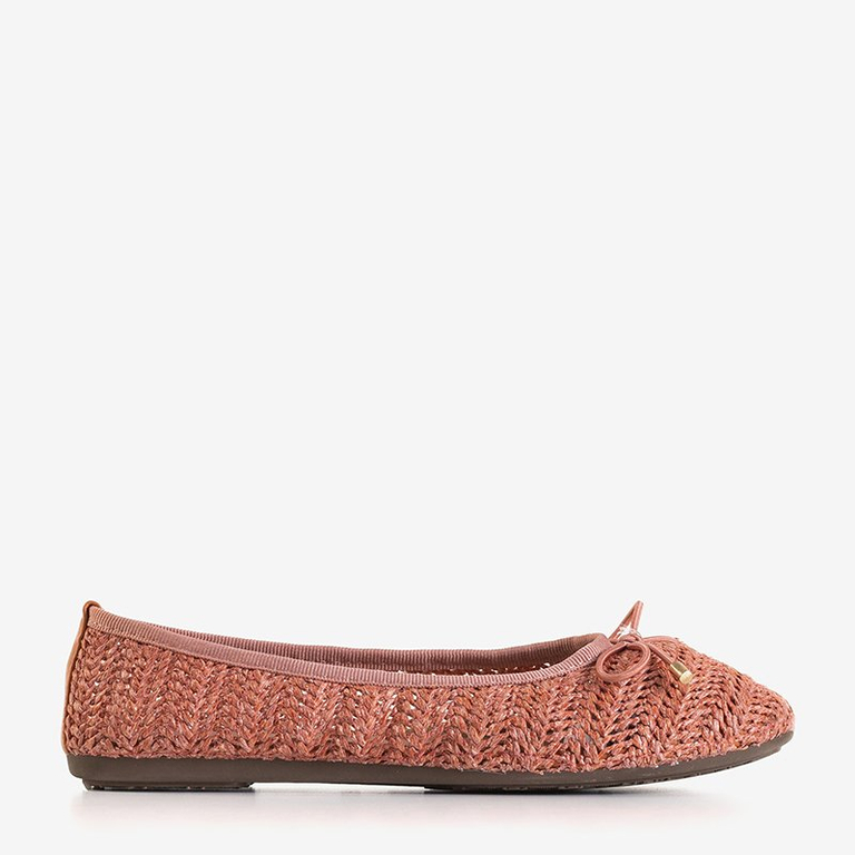Ballerines tissées femme Wewo Orange - Chaussures