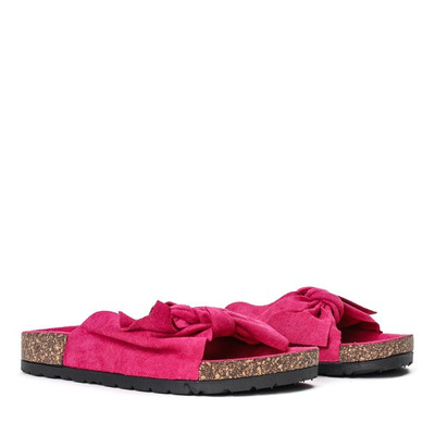 Chaussons fuchsia avec nœud Summer Blow - Footwear