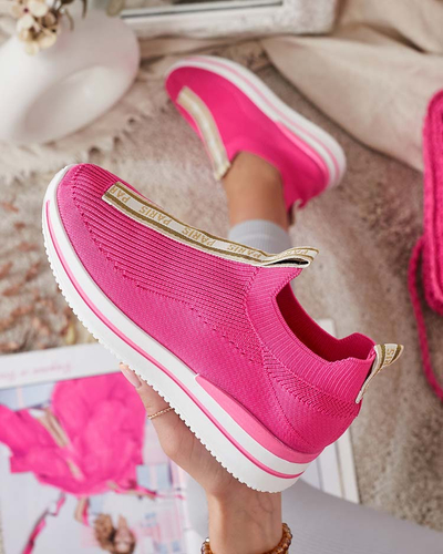 Royalfashion Chaussures de sport à enfiler pour femmes avec lettrage Cerppa