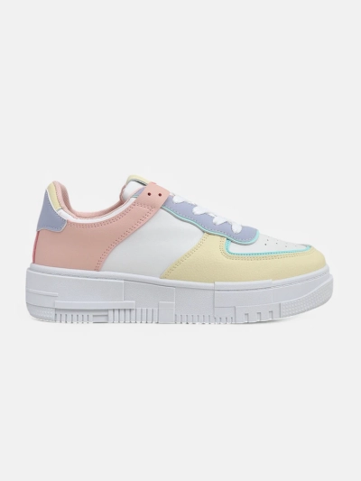 Baskets pour femmes Elektra Pastello - multicolores cuir écologique printemps