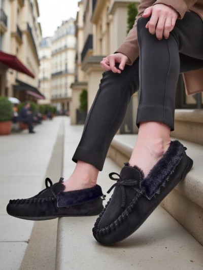 Mocassins pour femmes Royalfashion avec fourrure Ahtikes