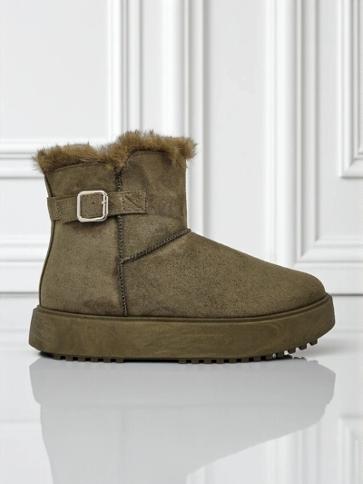 Royalfashion Bottes courtes de style bottes de neige pour femmes Aurelia Classico