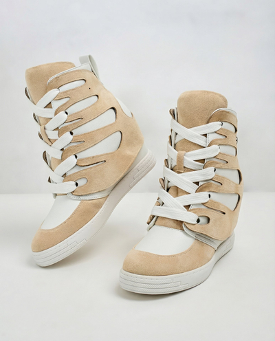 Royalfashion Bottes sportives pour femme à talon Pamstinsa