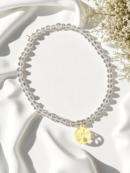 Royalfashion Bracelet pour femme avec pendentif arbre