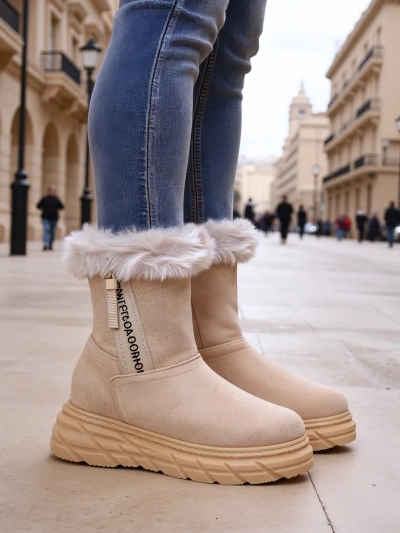 Royalfashion Bottes de neige pour femmes Zebio