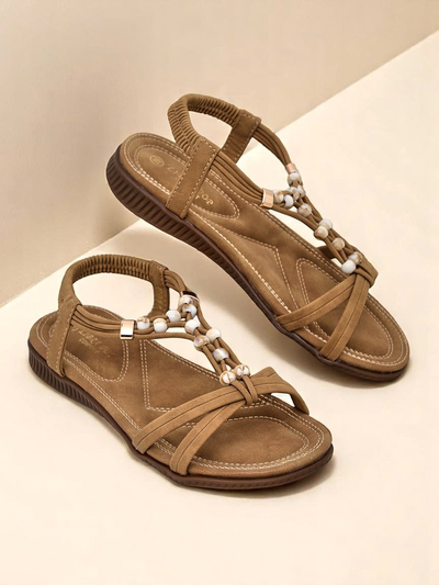 Royalfashion Sandales pour femmes avec ornements Imen