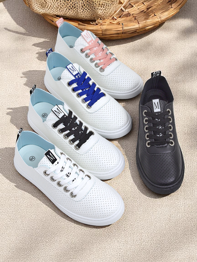 Baskets en cuir synthétique écologique pour femmes Royalfashion Next Step