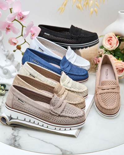 Royalfashion Mocassins ajourés pour femme Leteller