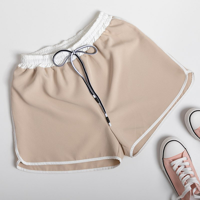 Short court beige femme - Vêtements