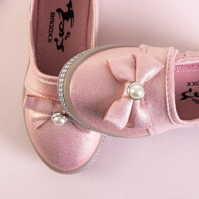 OUTLET Ballerines enfant roses à nœud Benona - Chaussures