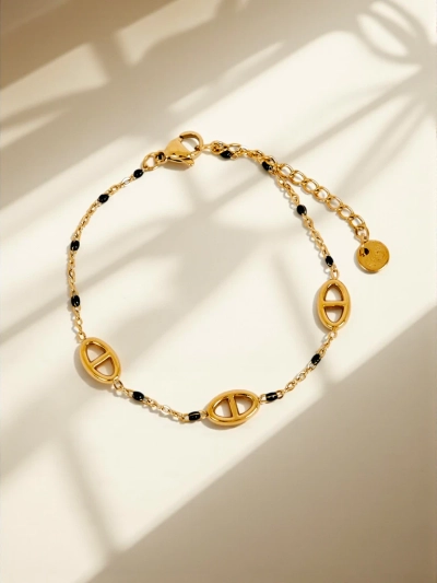 Bracelet Callisto Aurea avec perles plaqué or