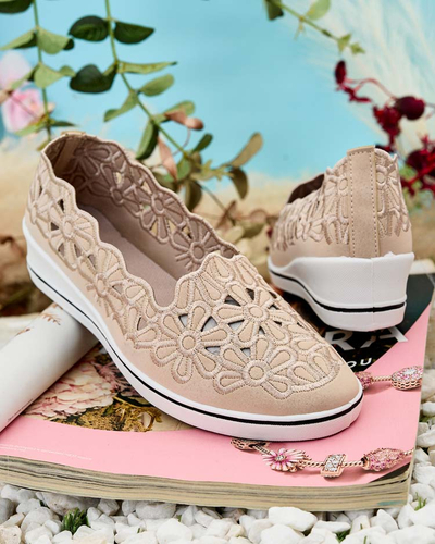 Royalfashion Demi-pointes à talon bas pour femme Dellio