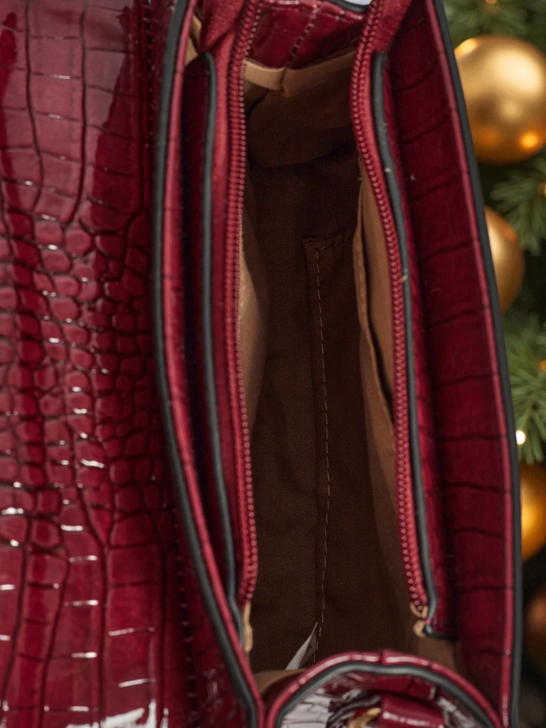 Petit sac à main verni pour femme en cuir écologique Lunaya