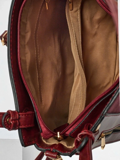 Sac à main shopper pour femmes en cuir écologique Silent Raven