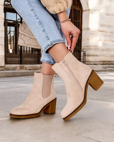 Royalfashion Bottes pour femme en éco-daim sur le poteau Bregianka
