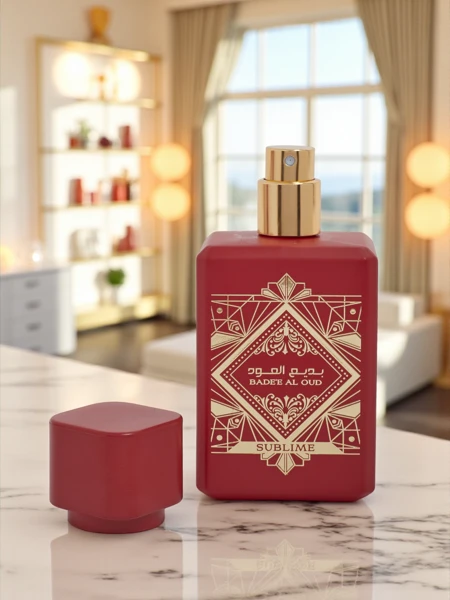 Aurora Sublime Badee Al Oud 50 ml - Parfum oriental dans un flacon rouge