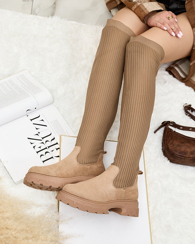 Royalfashion Bottes à enfiler pour femmes Senolel