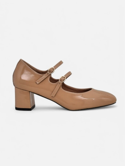 Royalfashion Patente femmes escarpins à talons avec brides Ovigs