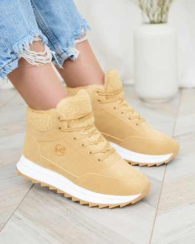 Royalfashion Chaussures de sport isolées pour femme en marron clair Cerrto