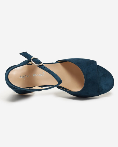 OUTLET Sandales bleu marine sur le poteau Elga - Footwear