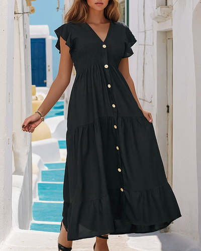 Royalfashion Robe femme longueur genou