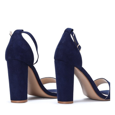 Sandales Alani bleu foncé sur le montant - Chaussures 1