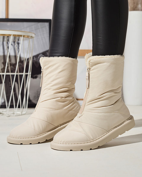 Beige chaussures pour femmes a'la bottes de neige Tirigga- Footwear