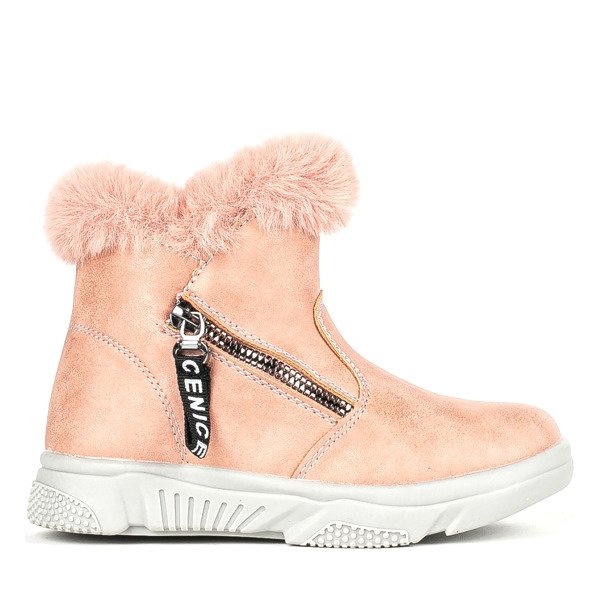 Bottes de neige roses pour enfants avec fourrure Nicia - Footwear