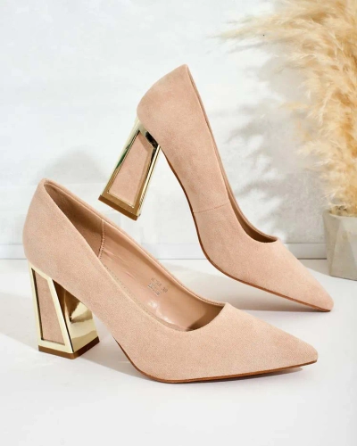 Royalfashion Escarpins pour femmes avec talon décoratif Badilla