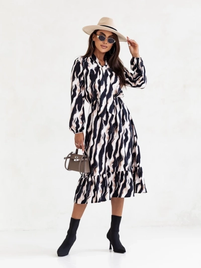 Robe midi Royalfashion femme avec motif