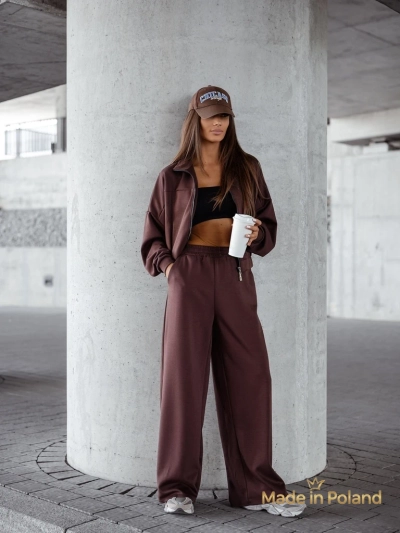 Ensemble de survêtement en viscose pour femmes Long Waves