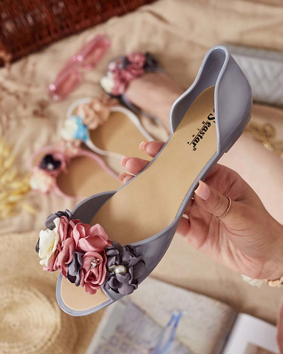 Royalfashion Ballerines en caoutchouc avec fleur Koddies