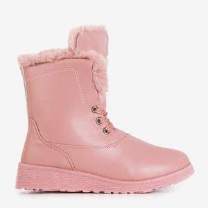 Bottes de neige roses avec fourrure Cool Breeze - Footwear