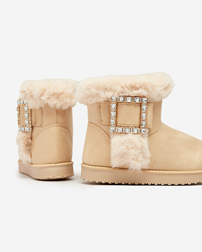 Royalfashion Bottes pour femmes a'la bottes de neige avec ornement Galaes