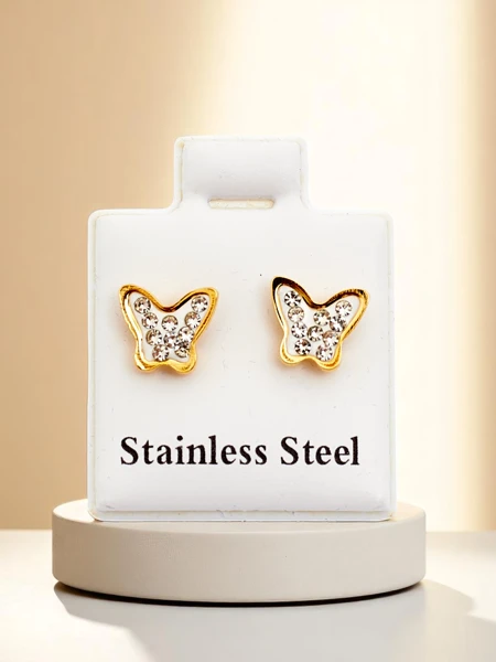 Boucles d’oreilles pour femmes Royalfashion avec zirconiums Papillons