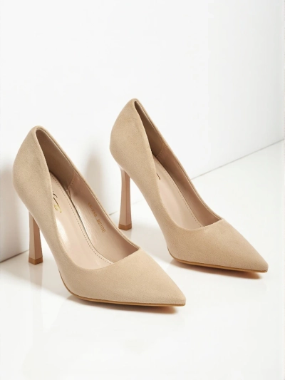 Escarpins pour femmes à talons aiguilles en daim écologique Belunika