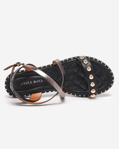 OUTLET Sandales noires pour femmes à jets Hanim - Footwear