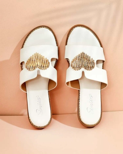 Royalfashion Tongs à semelle plate Olis pour femme