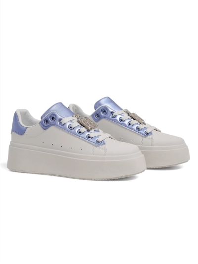 Bella Corsa Écru Sneakers pour Femmes Faits Main